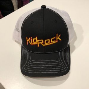 Kid Rock black gold trucker hat American Badass